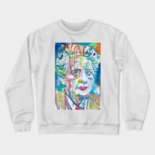 HANNAH ARENDT watercolor portrait .2 Crewneck Sweatshirt